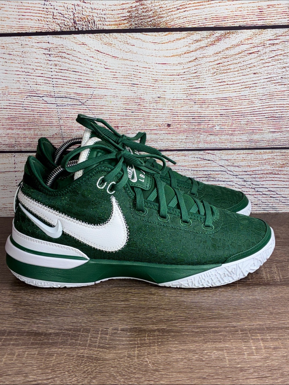 EUC Nike Men’s Zoom LeBron NXXT Gen TB P Green White Basketball Shoes 8.5